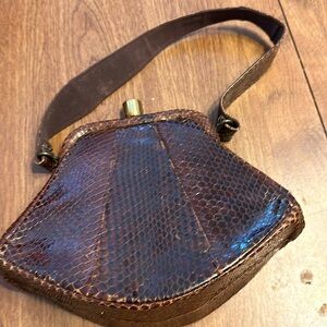 Small vintage brown bag